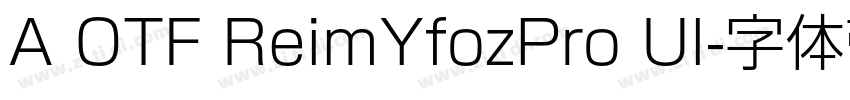 A OTF ReimYfozPro Ul字体转换